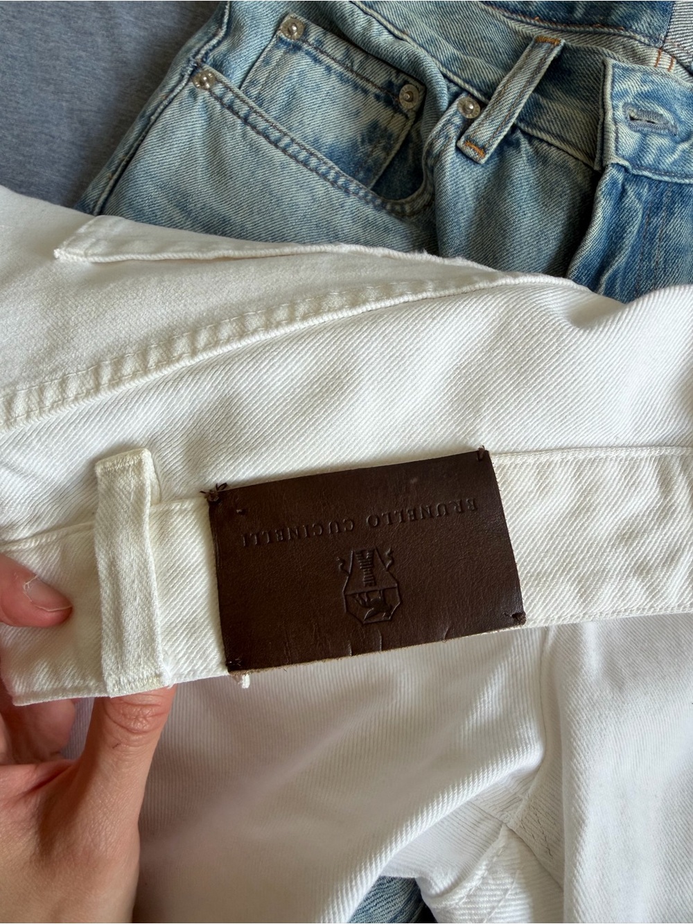 Brunello Cucinelli White Jeans - Picture 2 of 2